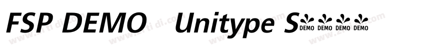 FSP DEMO   Unitype S字体转换